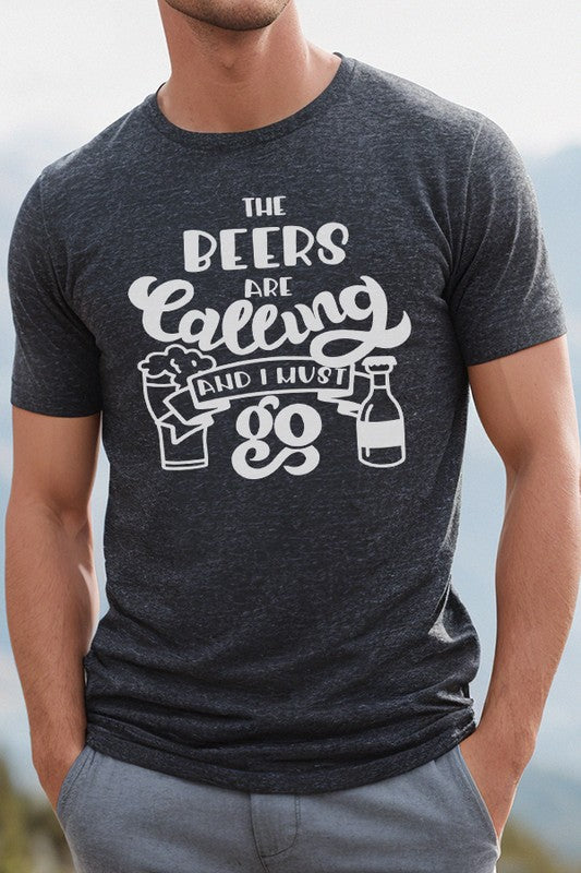 Father's Day Gifts Beers are Calling Graphic Tee